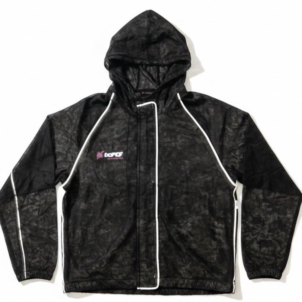 EUC Frogg Toggs Road Toad Reflective Dark Camo Print Rain Jacket, Women's Medium